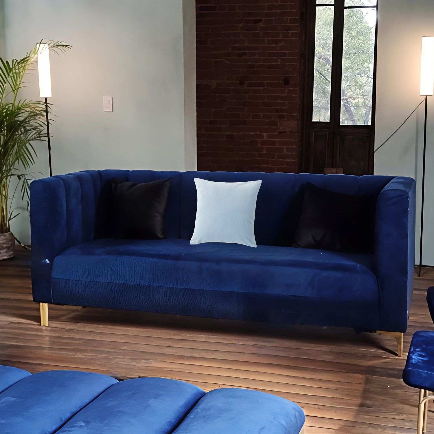 Cojín Decorativo Azul Claro