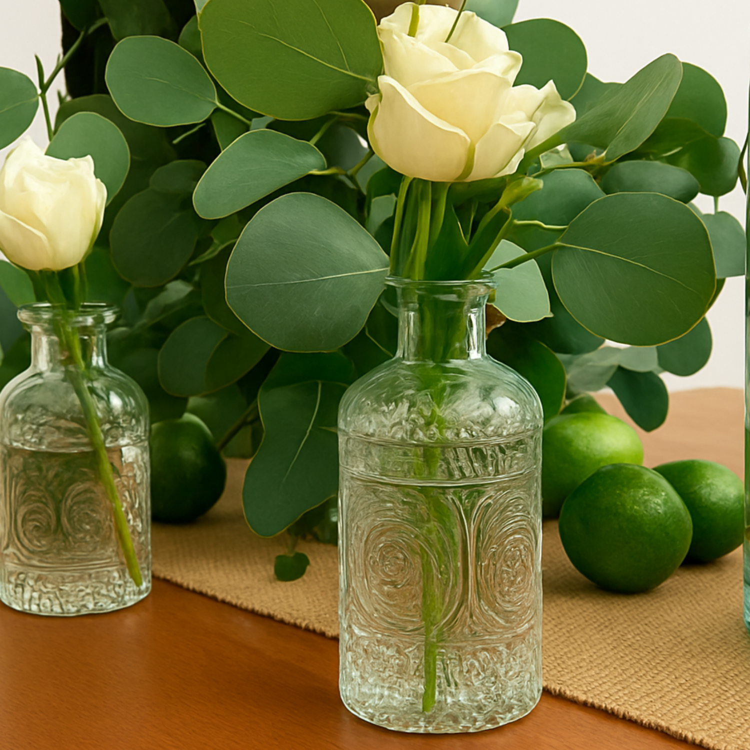 Set de 5 Frascos Con Flores