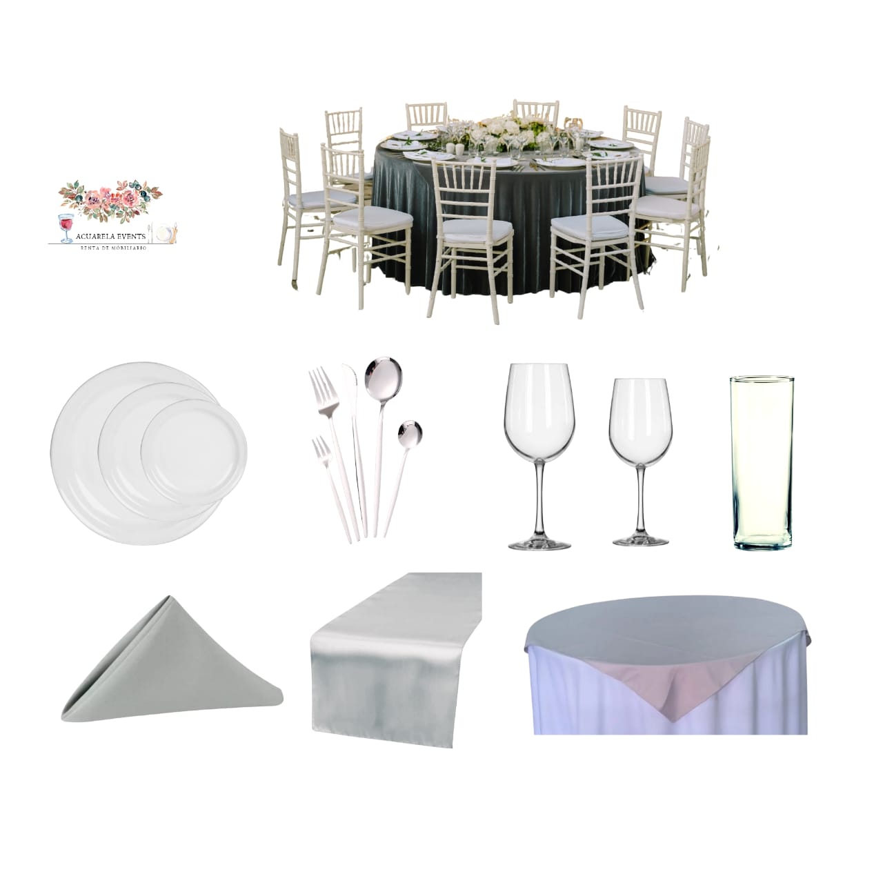 TABLE SET COMPLETE BASIC (10 PERS)