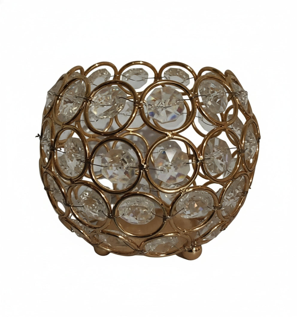 Votivos Dorado  con Vela