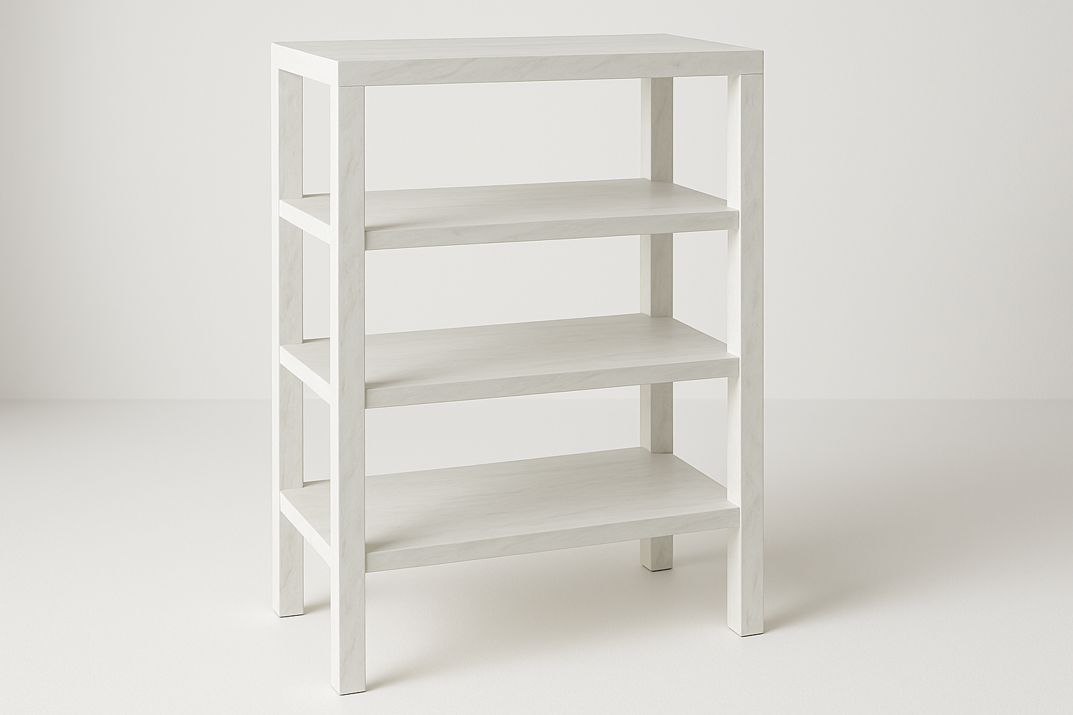 ANAQUEL DE MADERA BLANCO JASPE