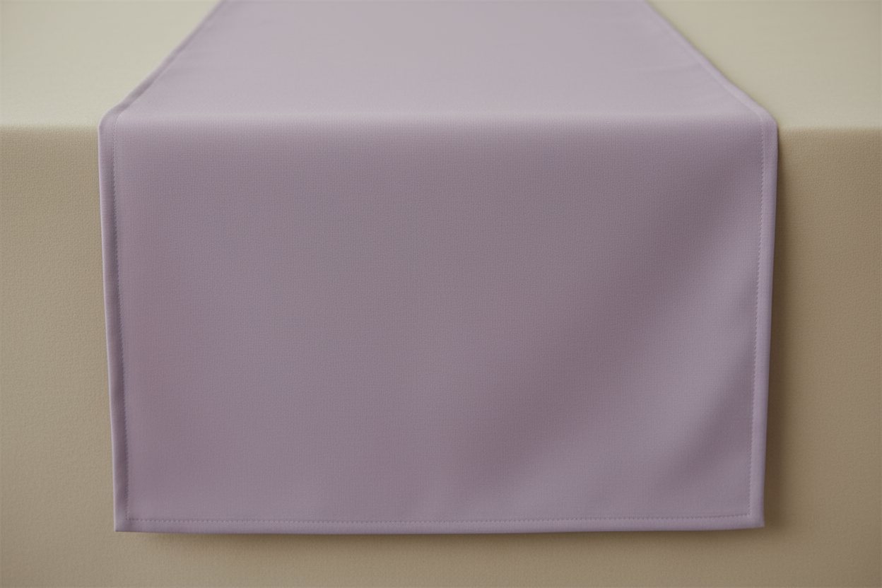 Camino de mesa mate liso color lila