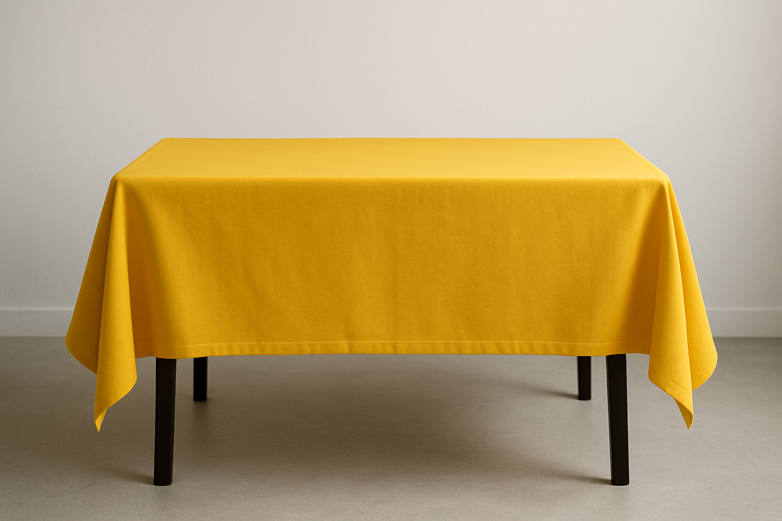 Mantel Rectangular Corto Amarillo