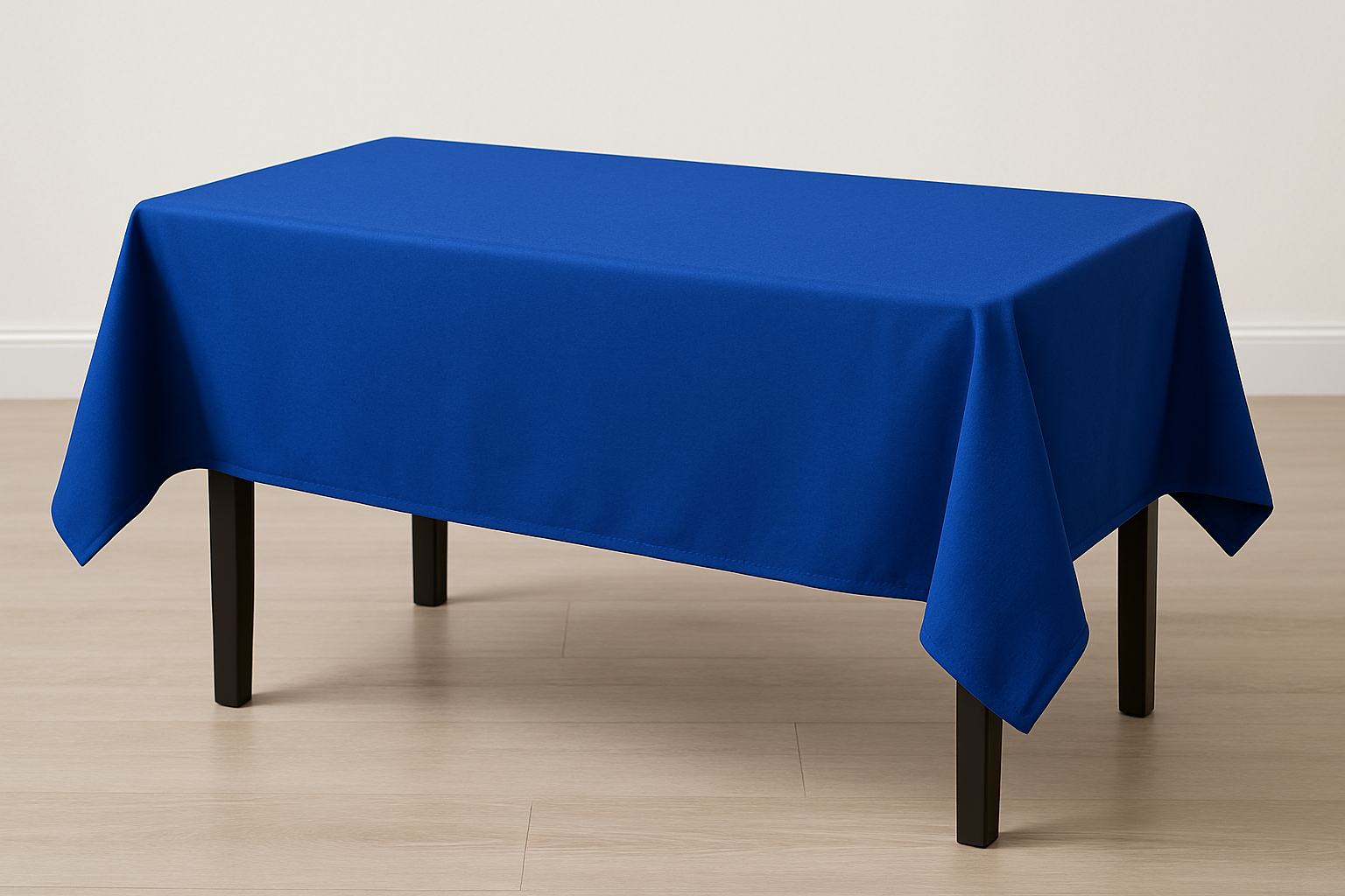Mantel Rectangular corto azul rey