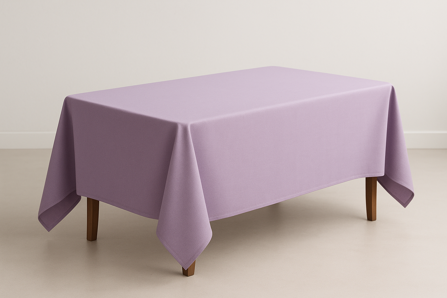 mantel rectangular corto lila