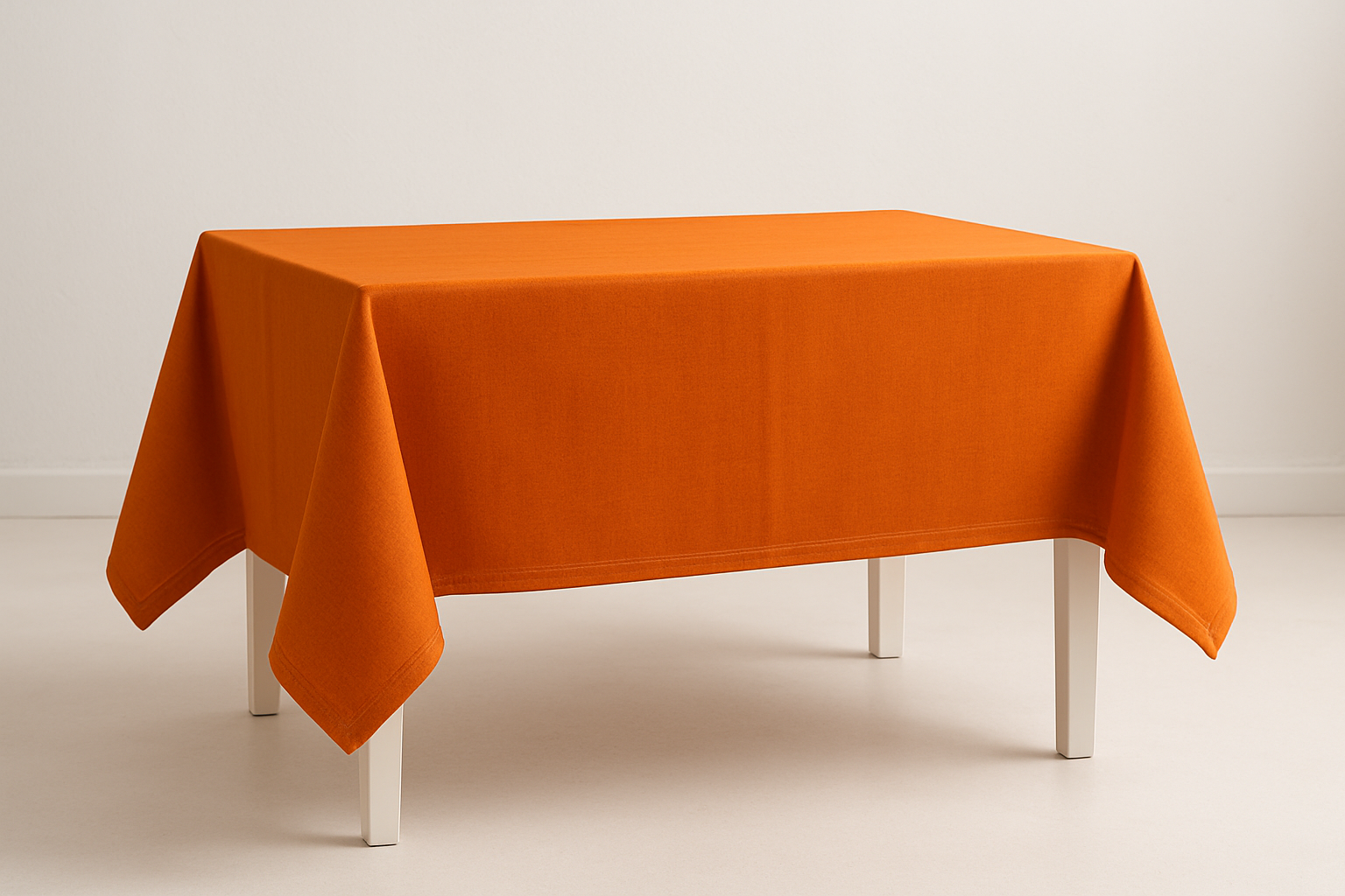 Mantel rectangular corto naranja