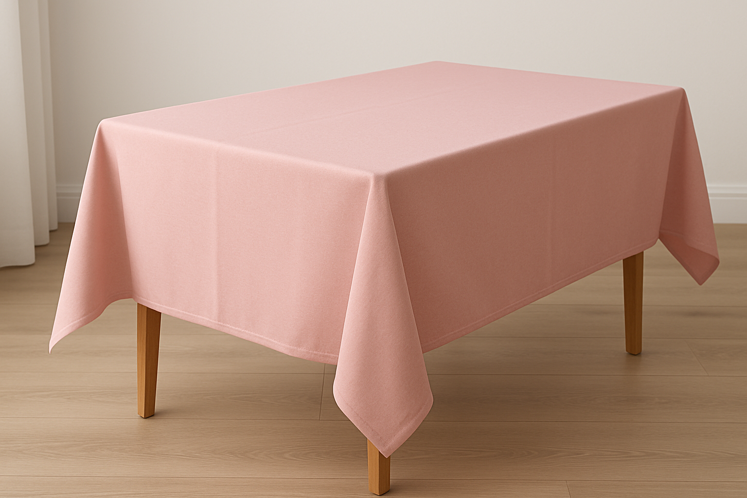 Mantel rosa rectangular